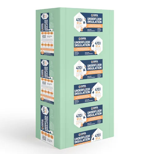 EXPOL Green Underfloor Insulation – 1200 x 470 x 60mm (Pack of 10)