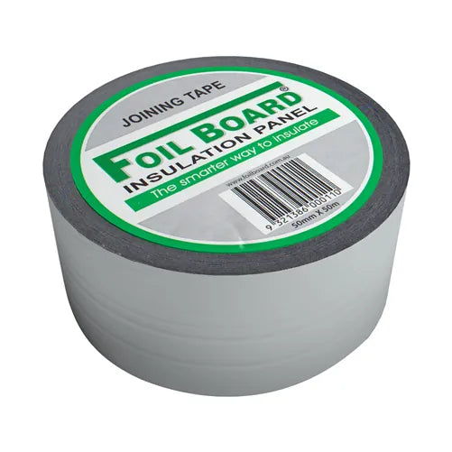 Foilboard Silver Aluminium Joining Tape – 50mm x 50m