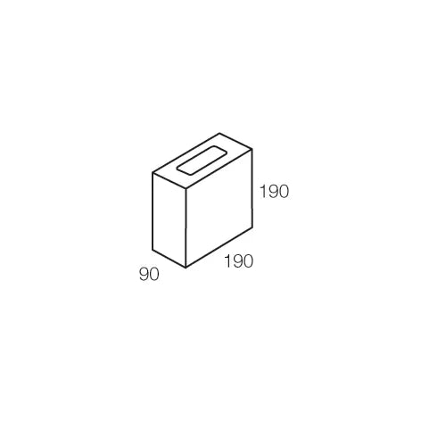 Besser Block Half – 190 x 190 x 90mm Masonry Concrete Grey Block