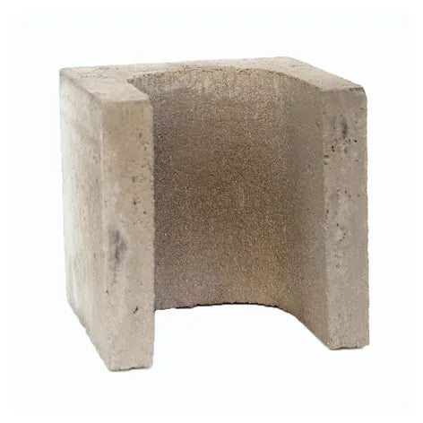 Besser Block Half End – 190 x 190 x 190mm Masonry Concrete Grey Block