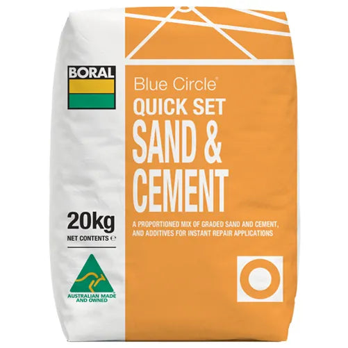 Quick Set Sand And Cement Blue Circle Boral – 20kg