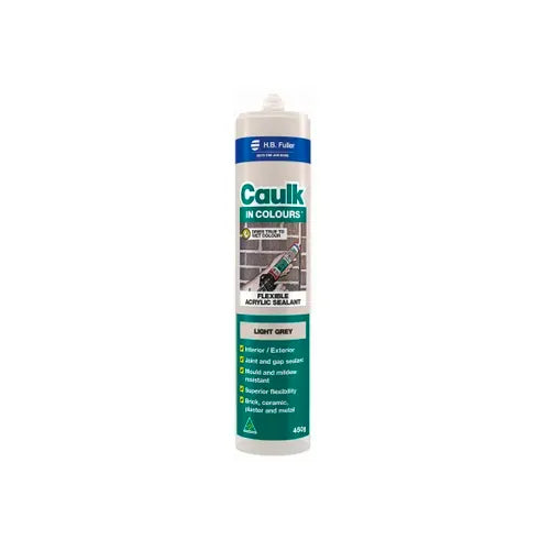 Caulk In Colour Light Grey 450g HB Fuller