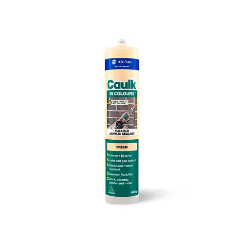 Caulk In Colour Cream 450g HB Fuller