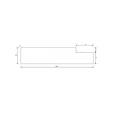 Design Pine Primed Finger Jointed F/J H3 Door Jamb – 185 x 42mm x 5.4m