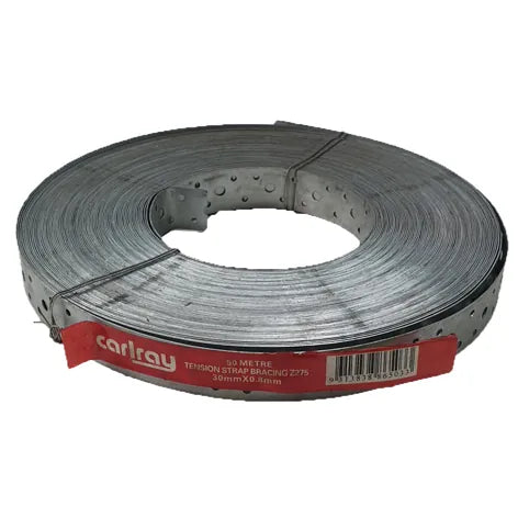 Hoop Iron Punched Strapping Carlray – 30 x 0.8mm x 50m