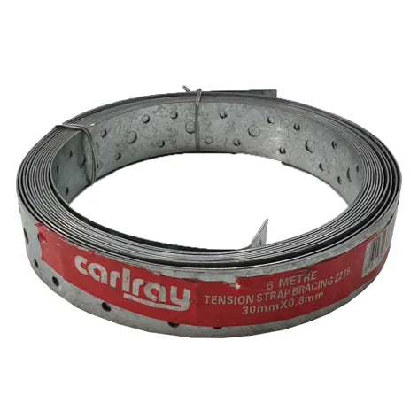 Hoop Iron Punched Strapping Carlray – 30 x 0.8mm x 6m