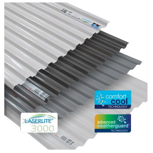 Laserlite 3000 Polycarbonate Greca Roofing Sheets – 3.6m