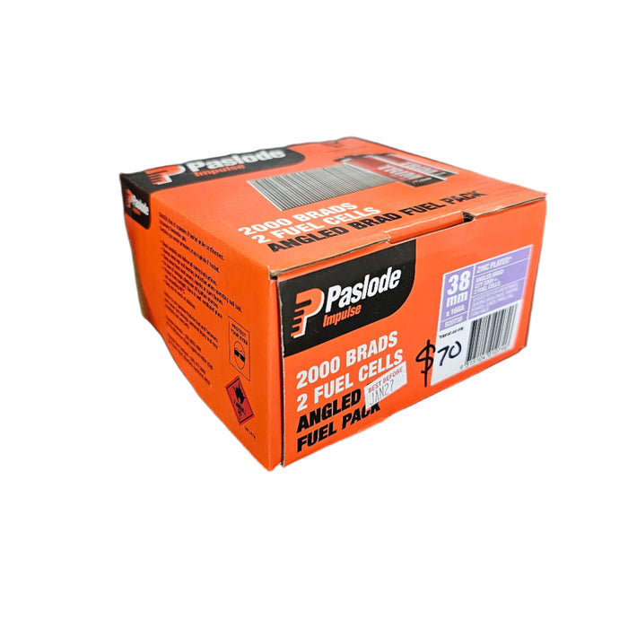 Zinc Plated Angled Brad w/ Gas – 38mm (2000)