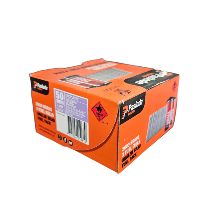 50mm 2000 Zinc Plated Angled Brad W/Gas