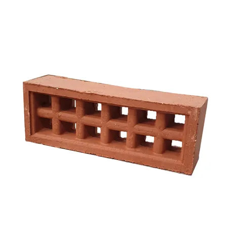 Brick Vent Clay V16 Square Hole Red Terracotta – 230 x 80mm